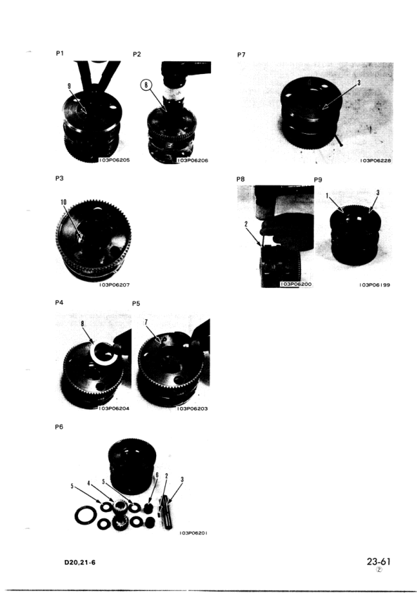 Komatsu D20A D21A P S Q-6 Crawer Loaders Workshop Manual SN 60001 and UP - Image 12