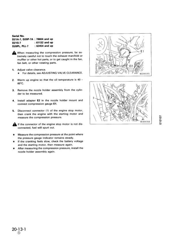 Komatsu D20PL D201A PLL AG-7 PG-7A S AG QG-7 Crawer Loaders Workshop Manual - Image 10