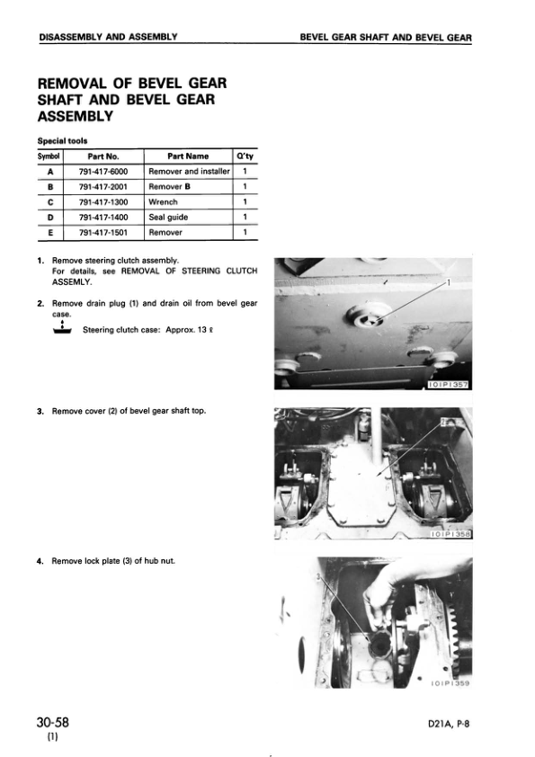 Komatsu D21A P-8 Bulldozer Workshop Manual SN 83001 and UP - Image 15