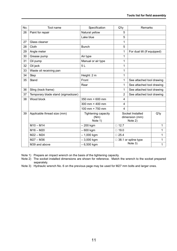 Komatsu D275A-5R Bulldozer Field Assembly Instruction SN 35001 and UP - Image 12