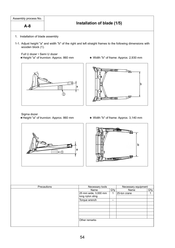 Komatsu D275A-5R Bulldozer Field Assembly Instruction SN 35001 and UP - Image 14