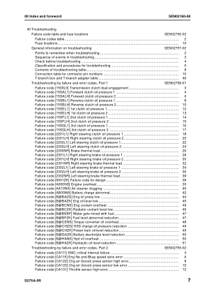 Komatsu D275A-5R Bulldozer Workshop Manual SN 35001 and UP - Image 11