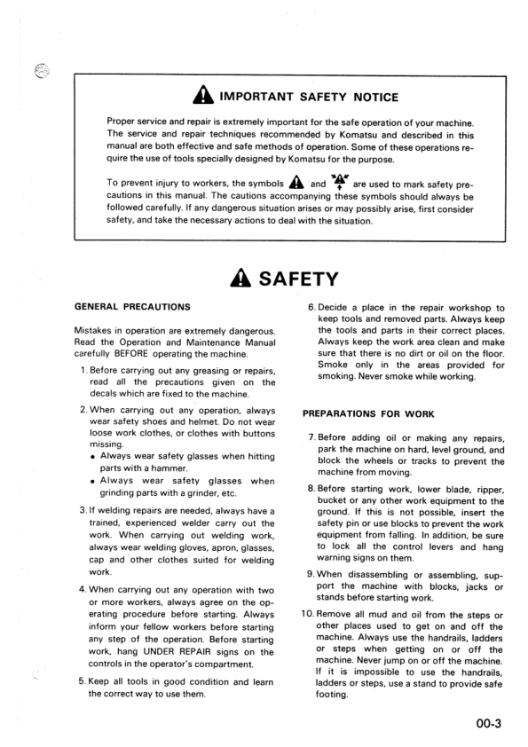 Komatsu D31E P PL PLL-18 S Q-18 D37E P-2 Bulldozer Workshop Manual SN 40001 1501 and UP - Image 9