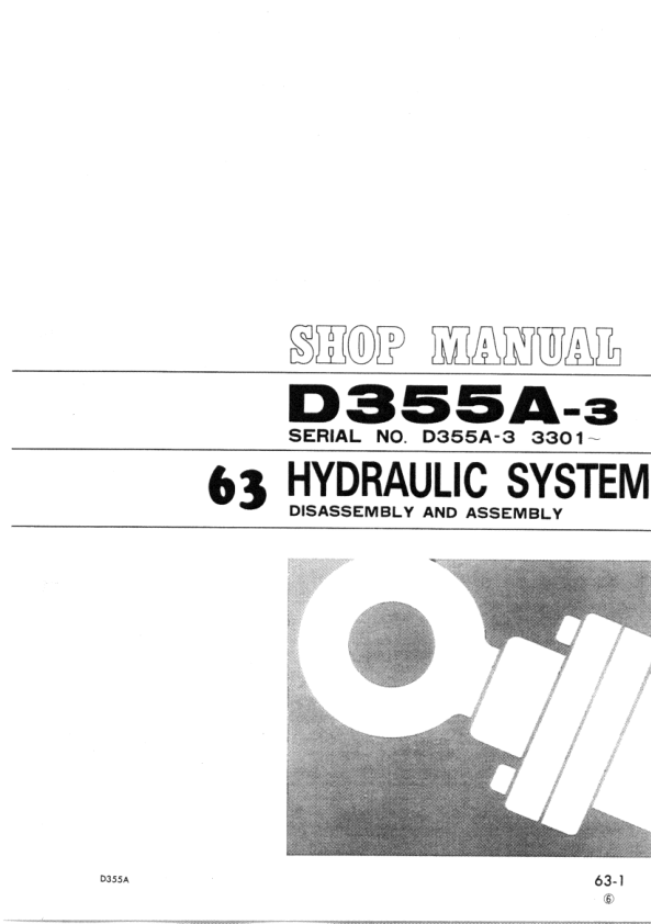 Komatsu D355A-3 Bulldozer Workshop Manual SN 3301 and UP - Image 12