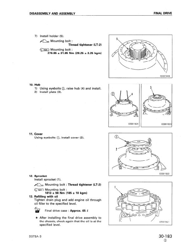 Komatsu D375A-3 Bulldozer Workshop Manual SN 17501 and UP - Image 18