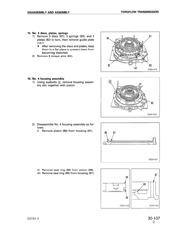 Komatsu D375A-3 Bulldozer Workshop Manual SN 17501 and UP - Image 16