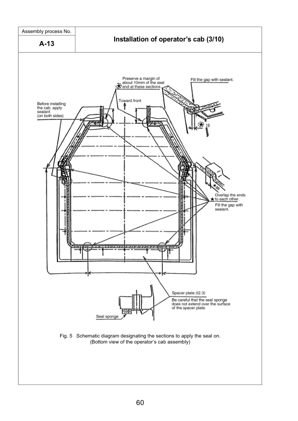 Komatsu D375A-5 Bulldozer Field Assembly Instruction SN 18553 and UP - Image 13