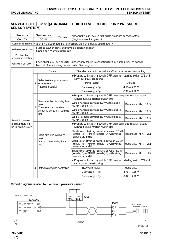 Komatsu D375A-5 Bulldozer Workshop Manual SN 18001 and UP v023508 - Image 16
