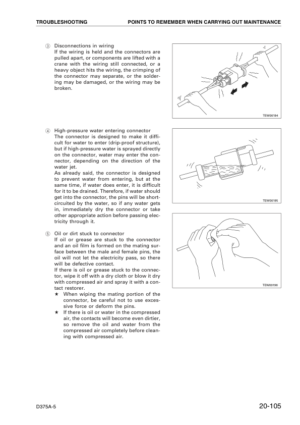 Komatsu D375A-5 Radio Control Bulldozer Workshop Manual SN 18001 and UP - Image 15