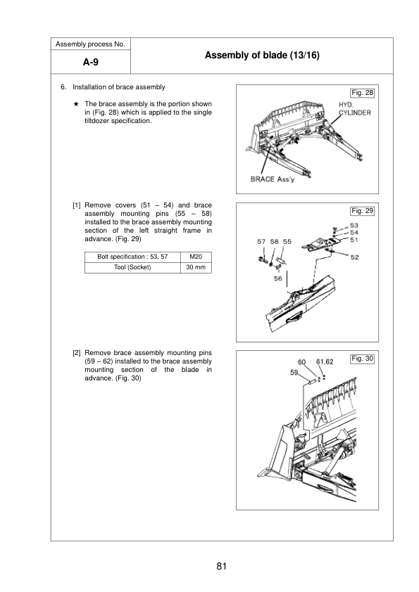 Komatsu D375A-6R Bulldozer Field Assembly Instruction SN 65001 and UP - Image 15