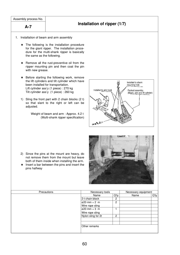 Komatsu D375A-6R Bulldozer Field Assembly Instruction SN 65001 and UP - Image 14