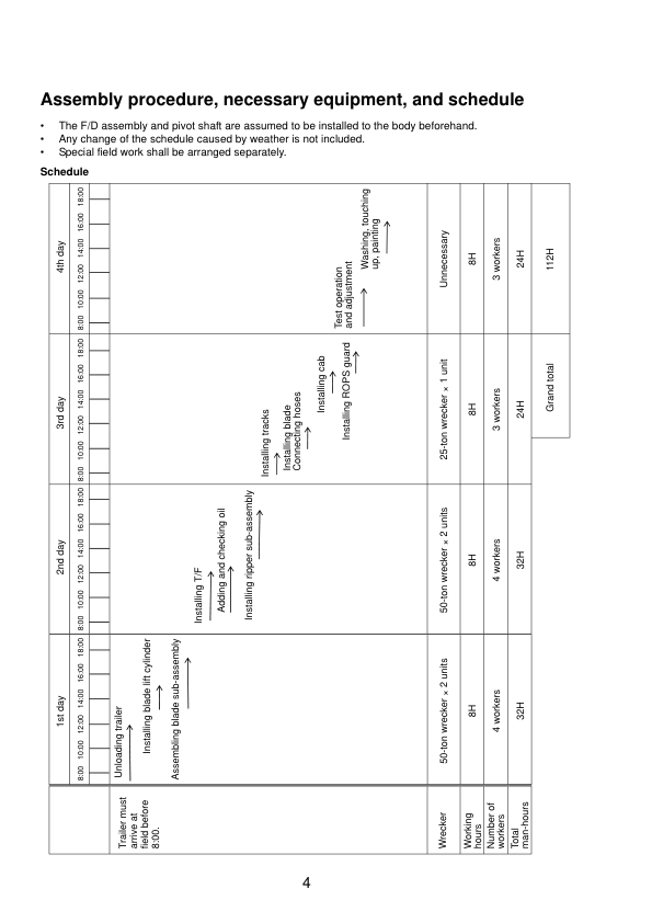 Komatsu D375A-6R Bulldozer Field Assembly Instruction SN 65001 and UP - Image 10