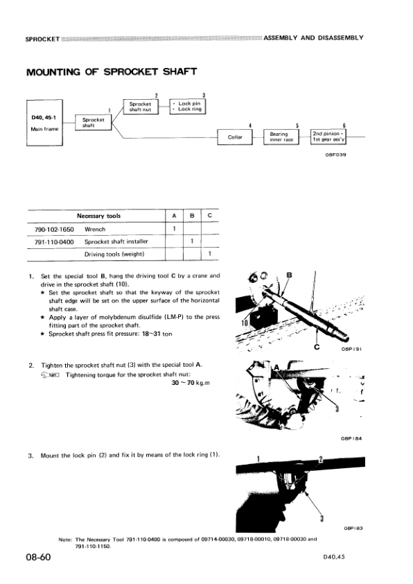 Komatsu D40A P-1 D45A P S-1 Bulldozer Workshop Manual SN 1504 1501 and UP - Image 14