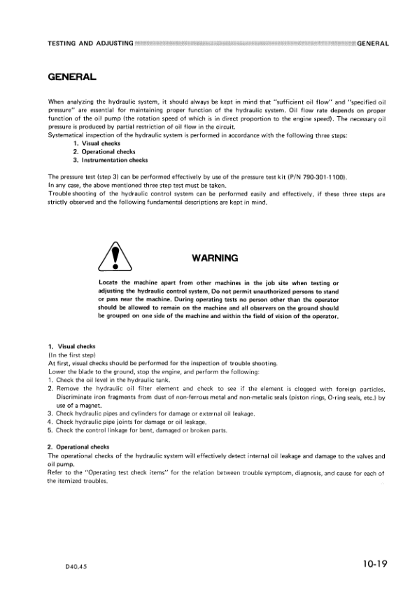 Komatsu D40A P-1 D45A P S-1 Bulldozer Workshop Manual SN 1504 1501 and UP - Image 17