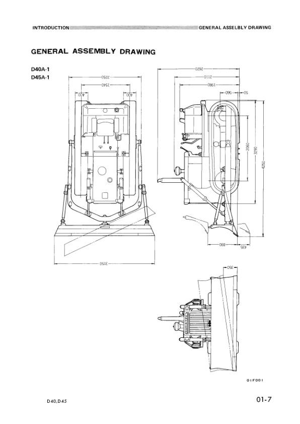 Komatsu D40A P-1 D45A P S-1 Bulldozer Workshop Manual SN 1504 1501 and UP - Image 8