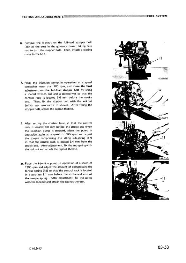 Komatsu D40A P-1 D45A P S-1 Crawer Loaders Workshop Manual SN 1504 1501 and UP - Image 8