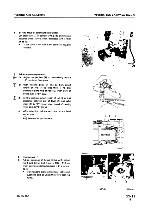 Komatsu D41S Q-3 Crawer Loaders Workshop Manual SN 6001 and UP Printed Book - Image 15