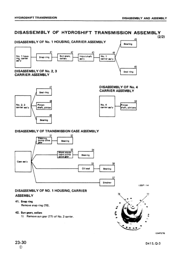 Komatsu D41S Q-3 Crawer Loaders Workshop Manual SN 6001 and UP Printed Book - Image 17