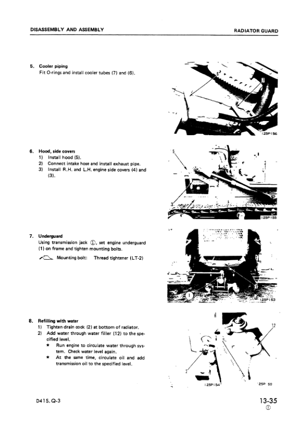 Komatsu D41S Q-3 Crawer Loaders Workshop Manual SN 6001 and UP Printed Book - Image 22