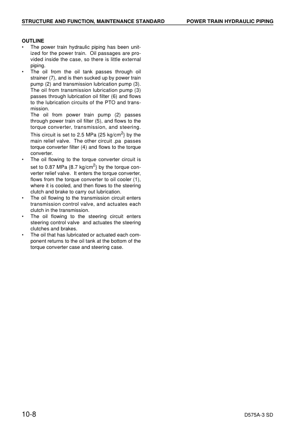 Komatsu D574A-3 Super Dozer Workshop Manual SN 10101 and UP - Image 16