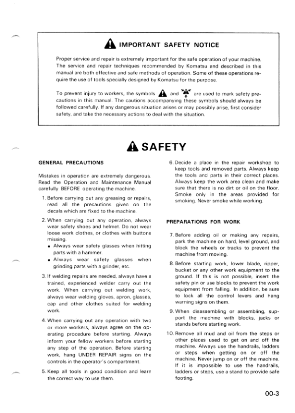 Komatsu D57S-1 Crawer Loaders Workshop Manual SN 6501 and UP - Image 8