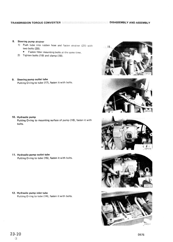 Komatsu D57S-1 Crawer Loaders Workshop Manual SN 6501 and UP - Image 14