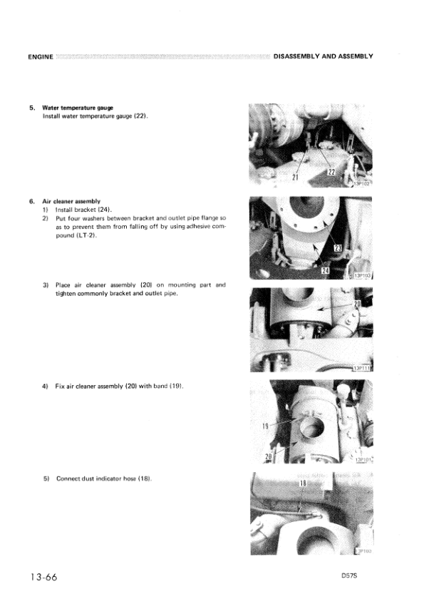 Komatsu D57S-1 Crawer Loaders Workshop Manual SN 6501 and UP - Image 21