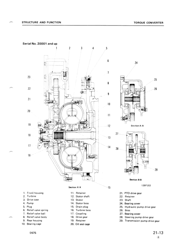 Komatsu D57S-1 Crawer Loaders Workshop Manual SN 6501 and UP - Image 12