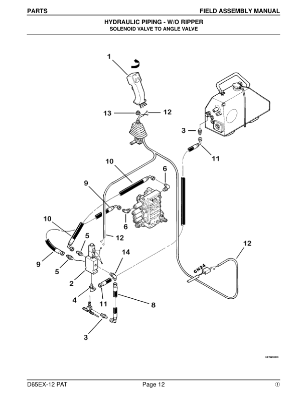 Komatsu D65EX-12 PAT Bulldozer Field Assembly Instruction SN 62745 and UP - Image 3