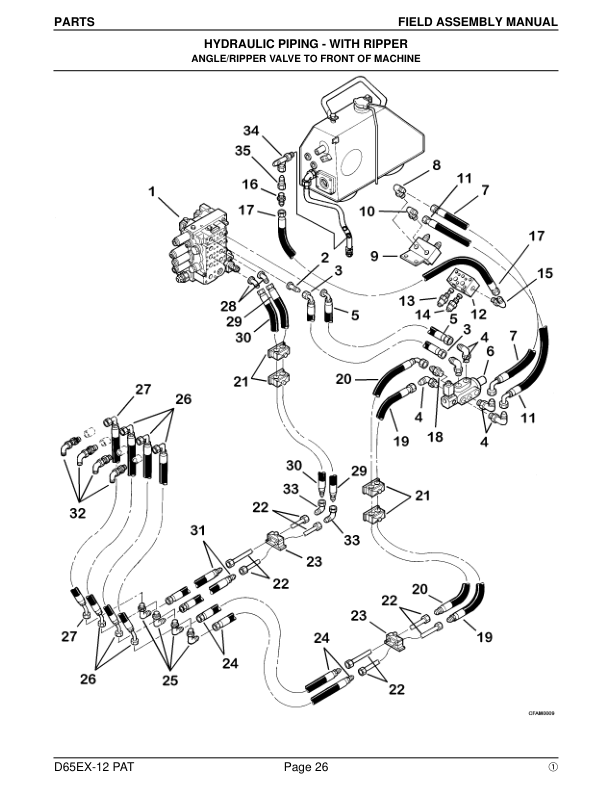Komatsu D65EX-12 PAT Bulldozer Field Assembly Instruction SN 62745 and UP - Image 11