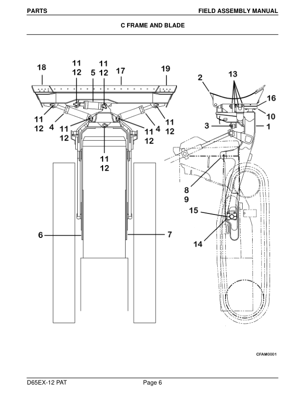 Komatsu D65EX-12 PAT Bulldozer Field Assembly Instruction SN 62745 and UP - Image 7