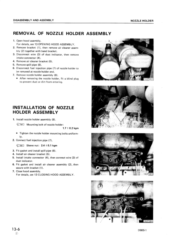 Komatsu D66S-1 Crawer Loaders Workshop Manual SN 1001 and UP Printed Book - Image 20
