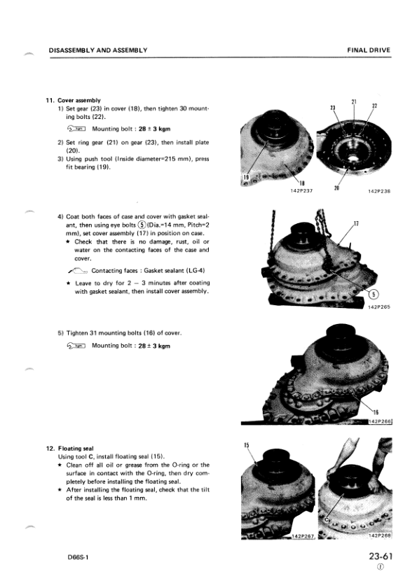 Komatsu D66S-1 Crawer Loaders Workshop Manual SN 1001 and UP Printed Book - Image 14