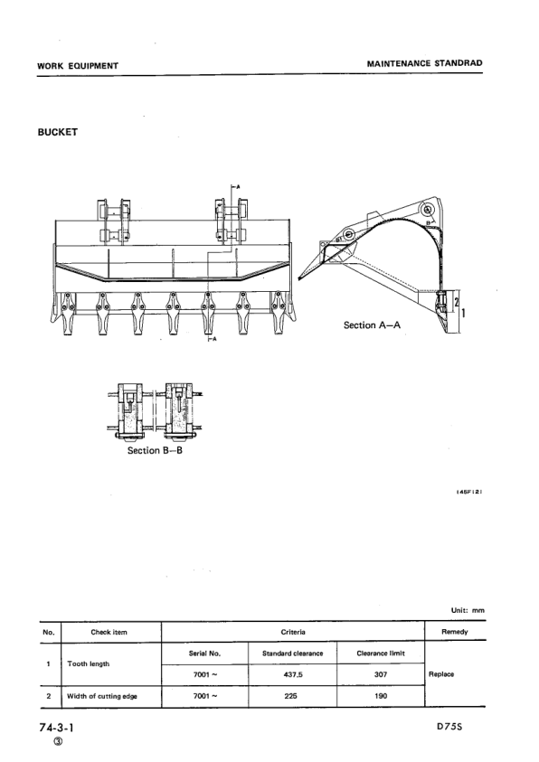 Komatsu D75S-3 Crawer Loaders Workshop Manual SN 7001 and UP - Image 15