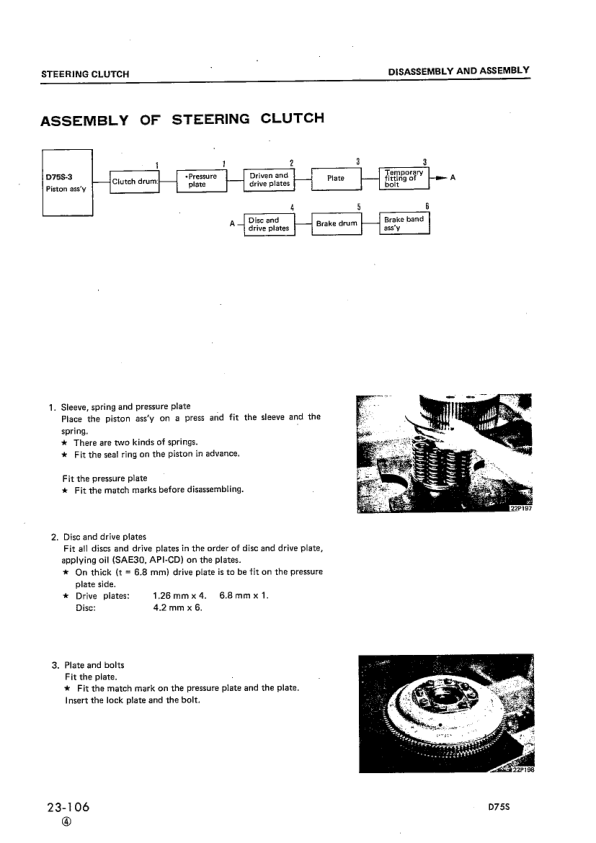 Komatsu D75S-3 Crawer Loaders Workshop Manual SN 7001 and UP - Image 11