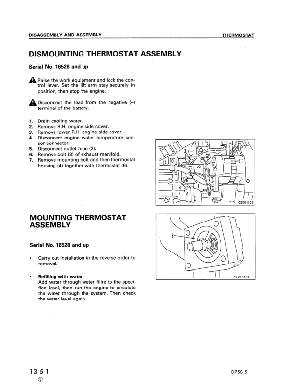 Komatsu D75S-5 Crawer Loaders Workshop Manual SN 15001 and UP Printed Book - Image 22