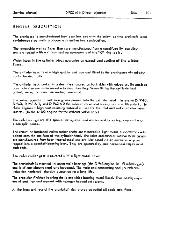 Komatsu D900 Series Diesel Engine Workshop Manual SN and UP - Image 3