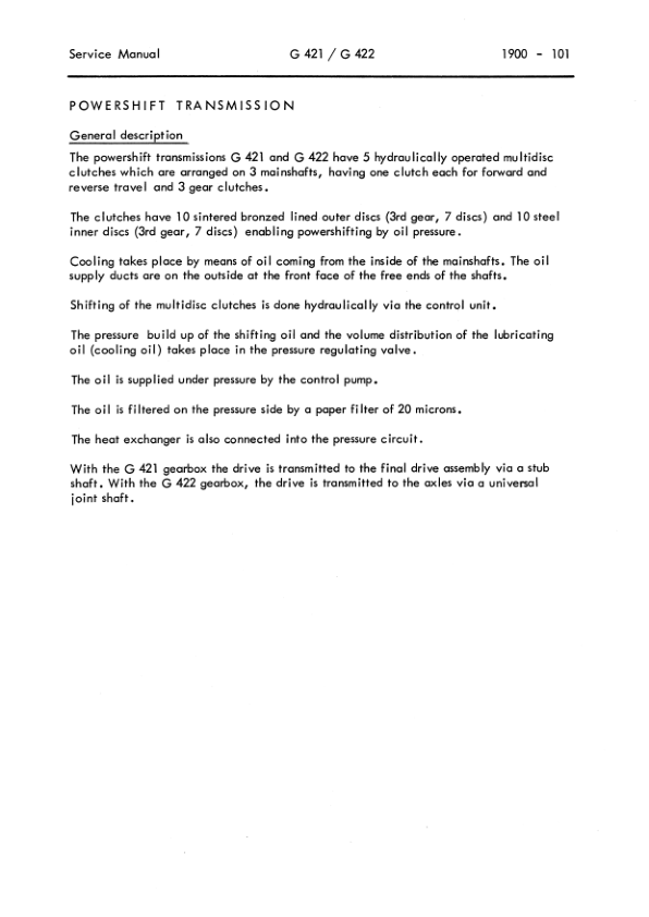 Komatsu G521 G522 G523 Converter Transsmision Workshop Manual - Image 7