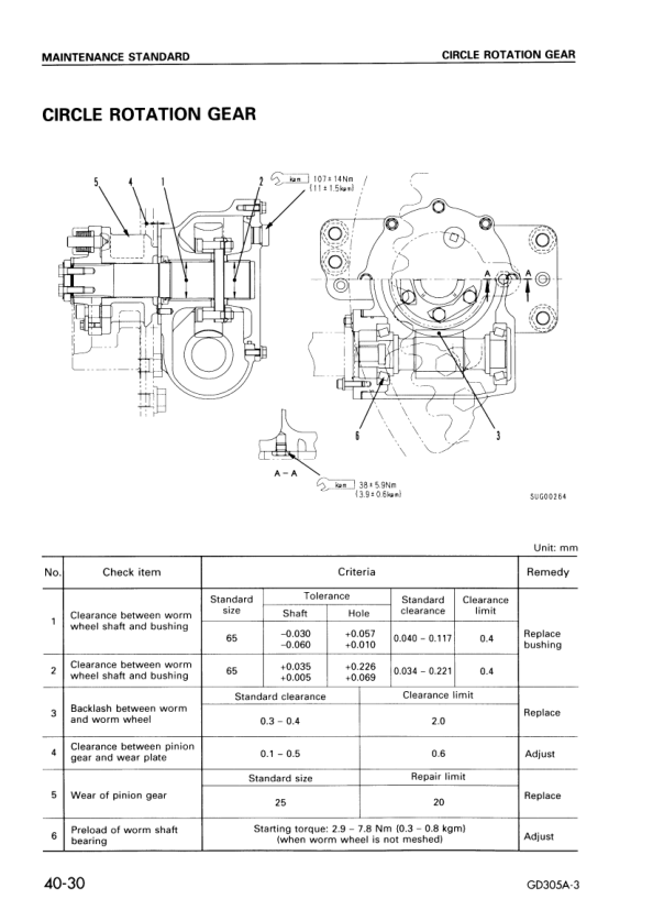 Komatsu GD305A-3 Motor Grader Workshop Manual SN 8018 and UP - Image 17