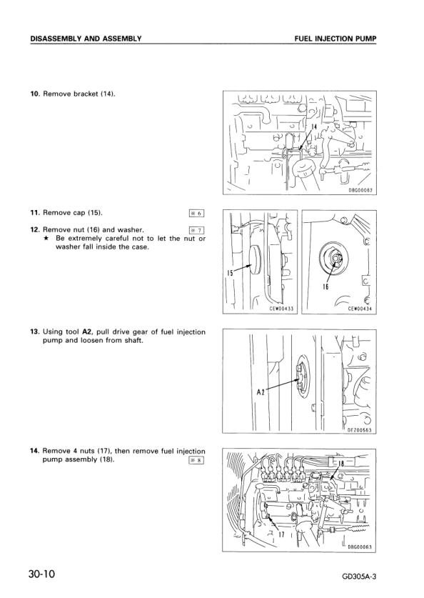 Komatsu GD305A-3 Motor Grader Workshop Manual SN 8018 and UP - Image 15
