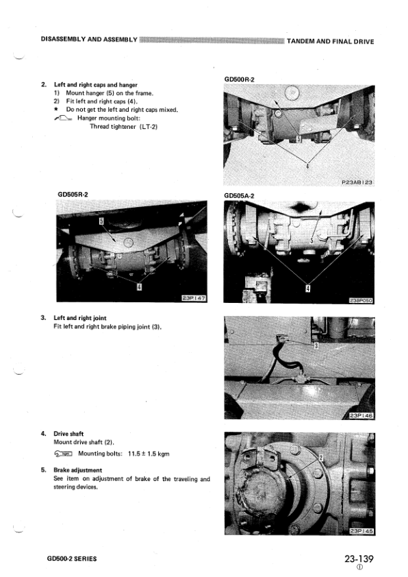 Komatsu GD500-2 Series Motor Grader Workshop Manual SN and UP - Image 10