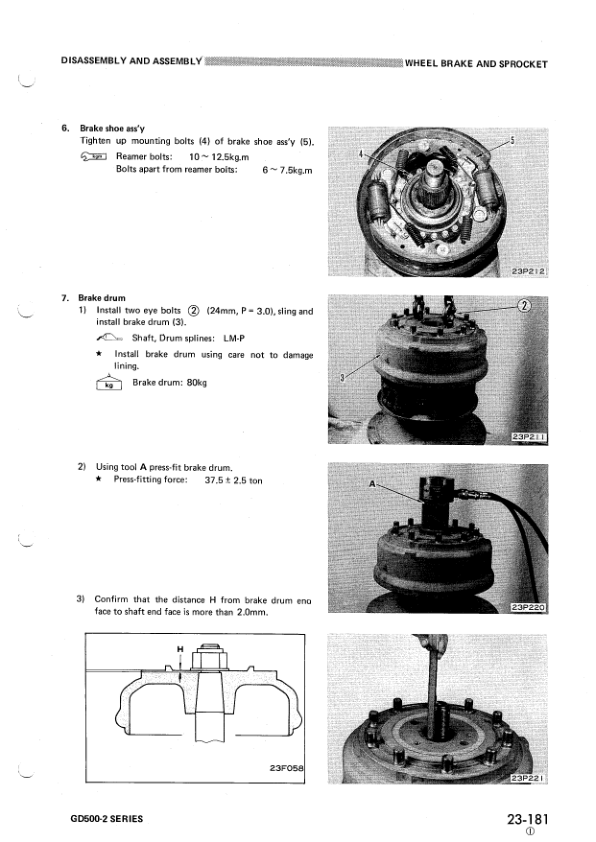 Komatsu GD500-2 Series Motor Grader Workshop Manual SN and UP - Image 11