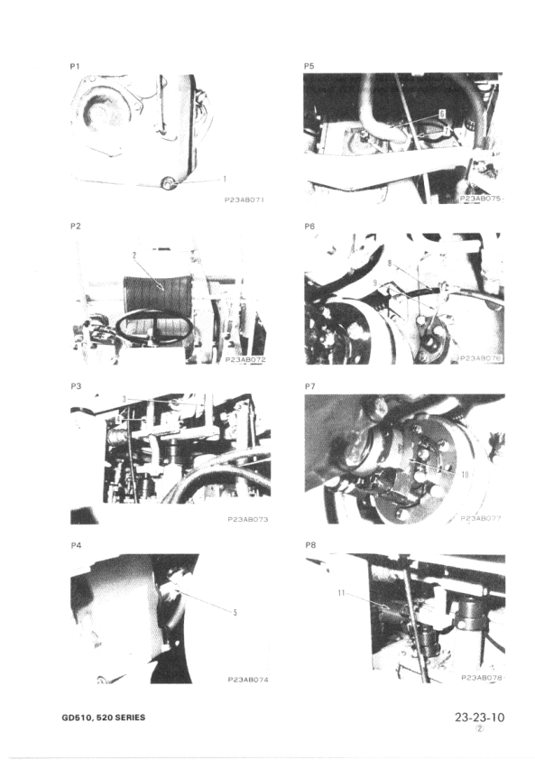 Komatsu GD510 GD520 Series Motor Grader Workshop Manual - Image 13