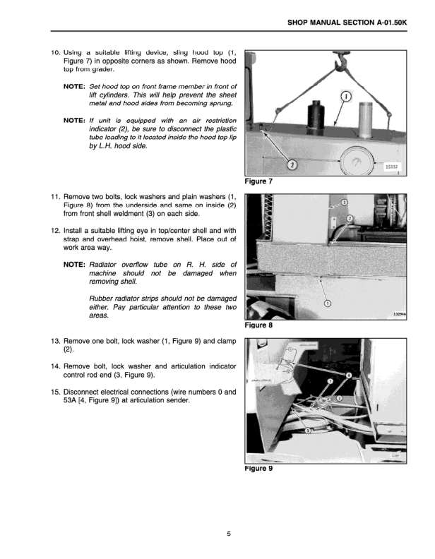 Komatsu GD530A GD650A GD670A AW Series Motor Grader Workshop Manual - Image 11