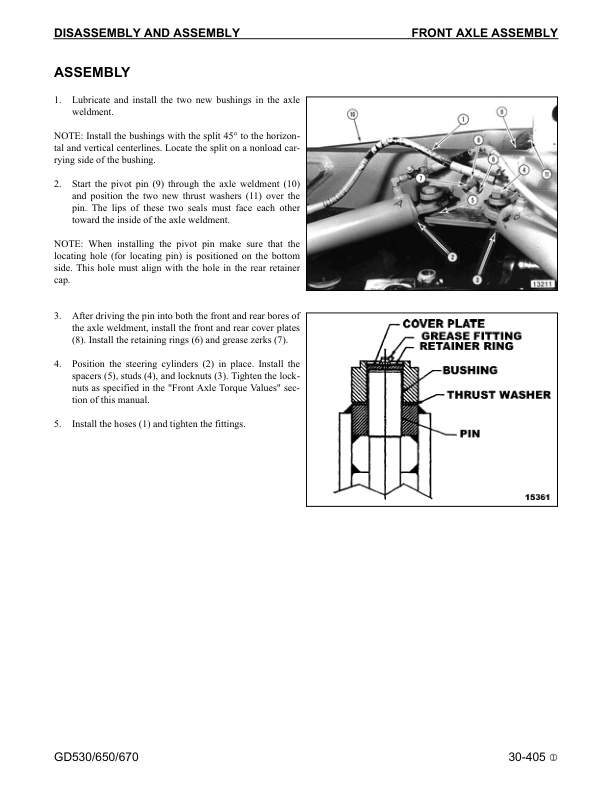 Komatsu GD530A W-2 GD650A W-2 GD670A W-2 Motor Grader Workshop Manual - Image 20