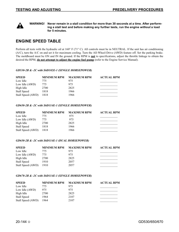Komatsu GD530A W-2 GD650A W-2 GD670A W-2 Motor Grader Workshop Manual - Image 15