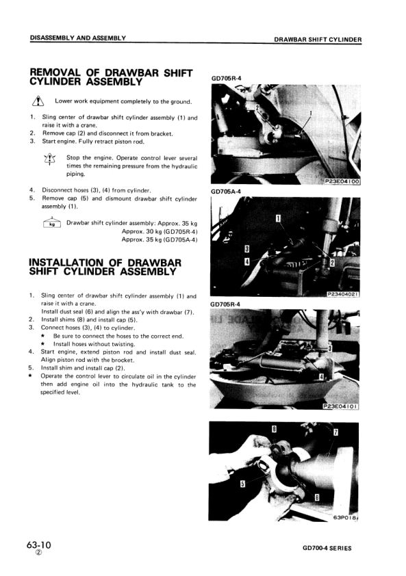 Komatsu GD700-4 Series Grader Workshop Manual SN 16001 21001 and UP - Image 17