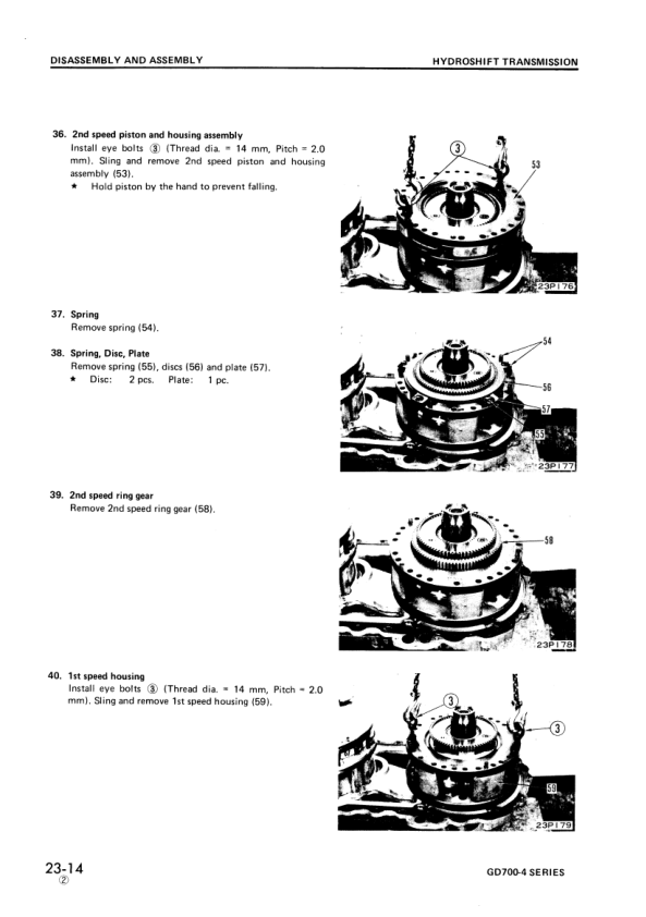 Komatsu GD700-4 Series Grader Workshop Manual SN 16001 21001 and UP - Image 13