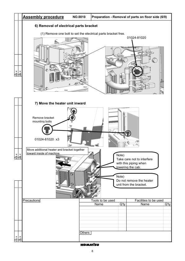 Komatsu GD755-5R Motor Grader Field Assembly Instruction SN 10001 and UP - Image 4