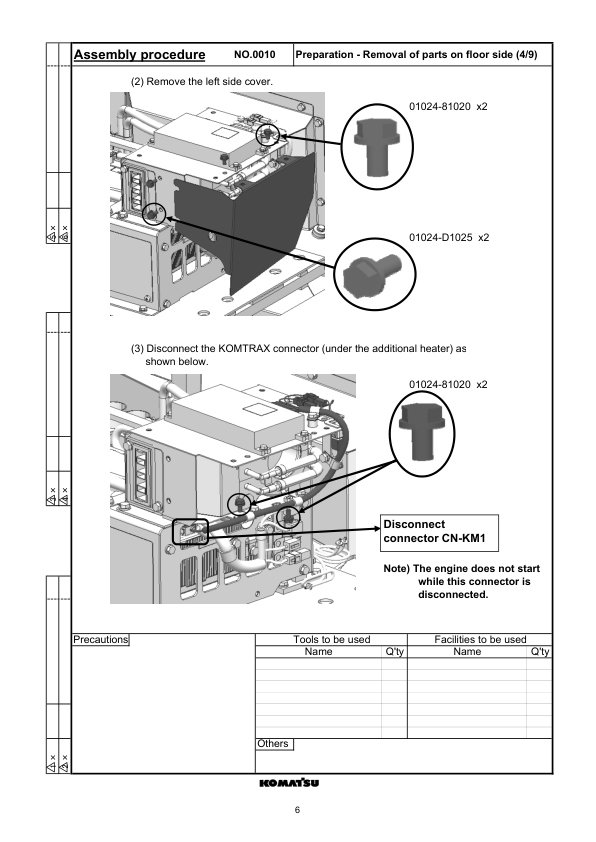 Komatsu GD755-5R Motor Grader Field Assembly Instruction SN 10001 and UP - Image 11